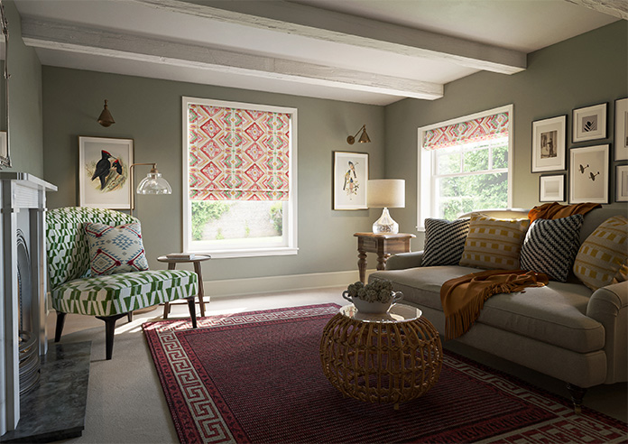 Explorer, Aztec - Motorised Roman Blind - Image 6